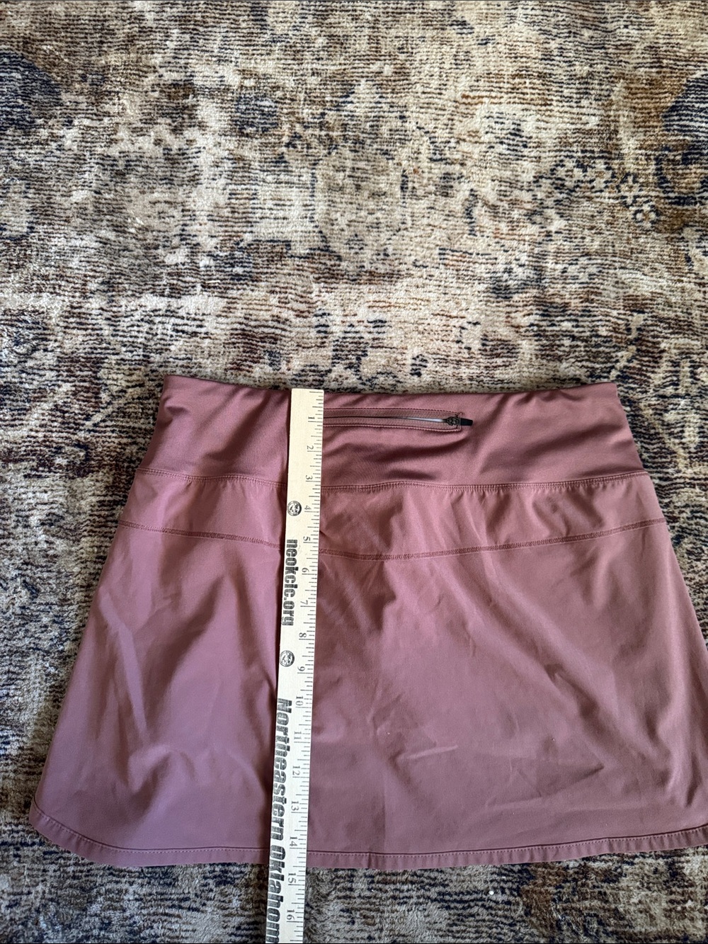 Free Fly Apparel athletic skort in Dusty Rose - Picture 3 of 4